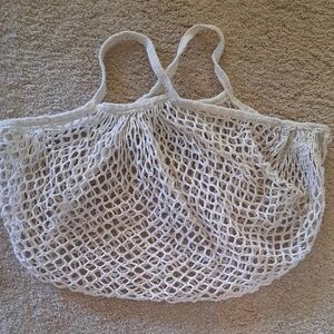 White Mesh Tote Bag